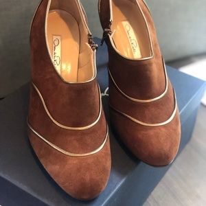 Oscar de la Renta Booties - brown - size 39